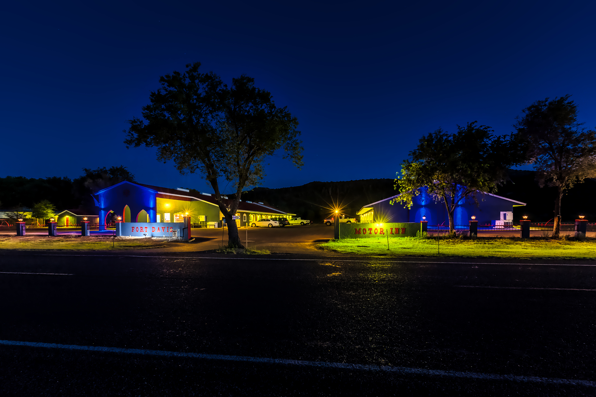 photo of Fort Davis Inn & RV Park night tree stars